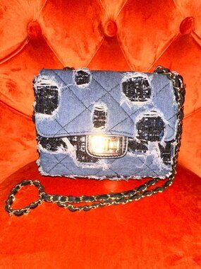 GEORGE J. LOVE Denim Cross-Body Bag